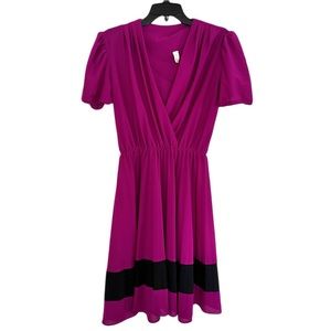 Vintage Fuschia Polka Dot Dress